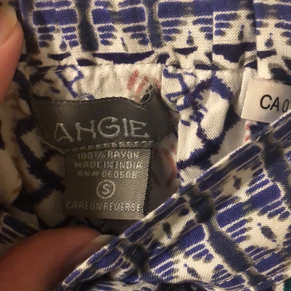 Button Down Flowy Patterned Skirt - Picture 6 of 8